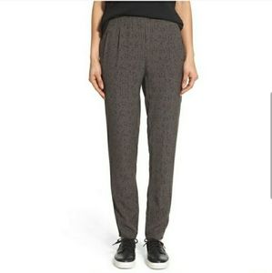 Eileen Fisher Silk Confetti Crepe Pull -On High Rise pants